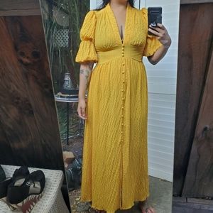 SHEIN Yellow Maxi Dress